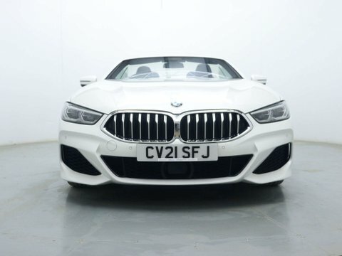 BMW 8 Series Convertible CV21SFJ White #3