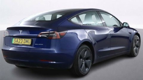 Tesla Model 3 Saloon SA23DMU Blue #4