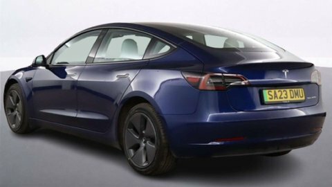 Tesla Model 3 Saloon SA23DMU Blue #3