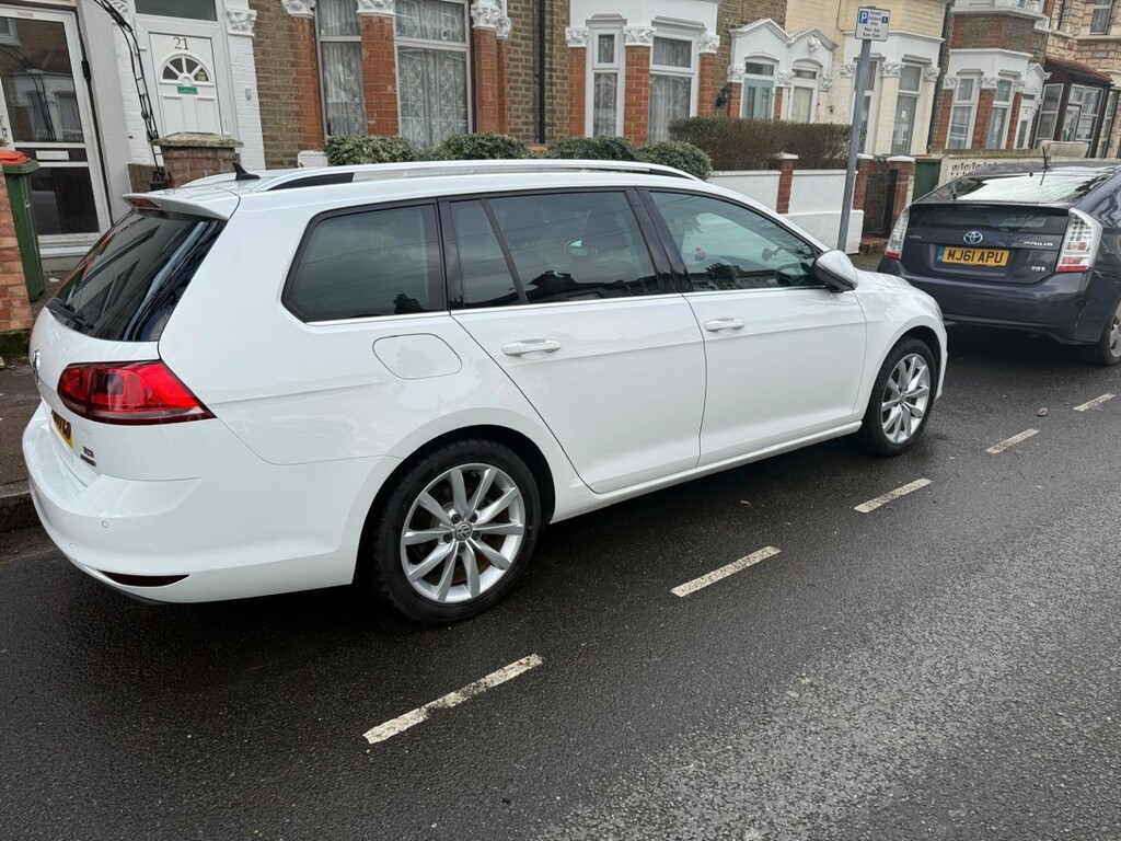 Volkswagen Golf Estate White #3