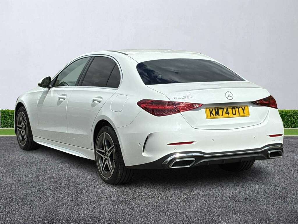 Mercedes-Benz C Class C300e Amg Line 9G-tronic White #2