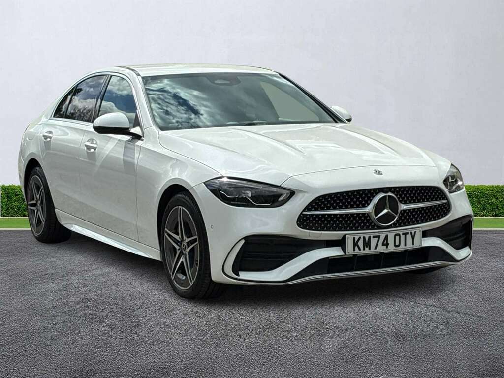 Mercedes-Benz C Class C300e Amg Line 9G-tronic White