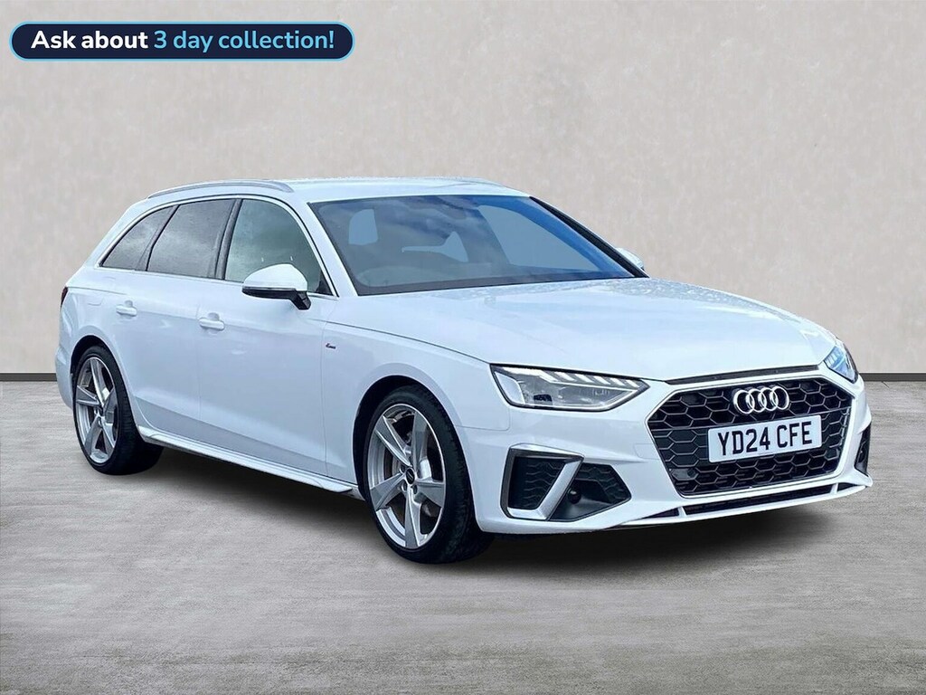 Audi A4 2.0 Tfsi 40 S Line Estate S Tronic Euro White