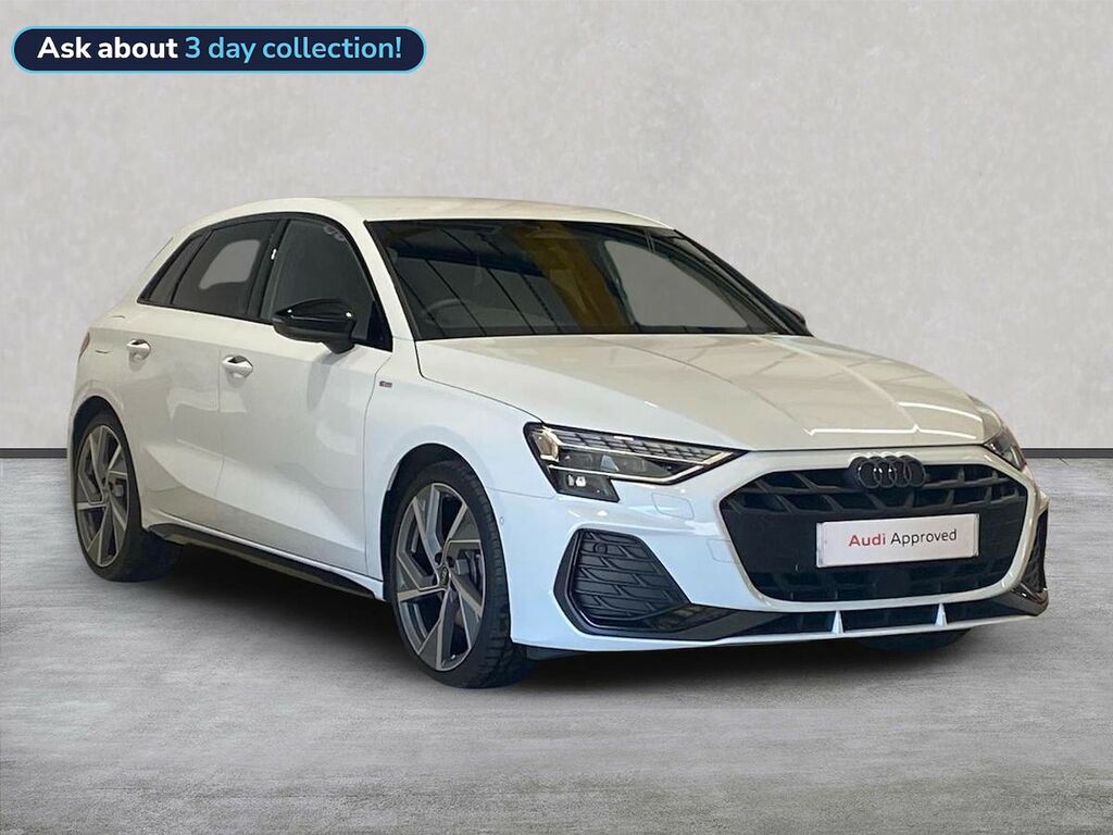Audi A3 1.5 Tfsi 150 Black Edition S Tronic White