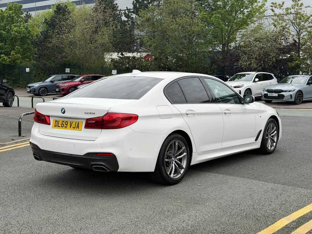 BMW 5 Series 520I M Sport White #3