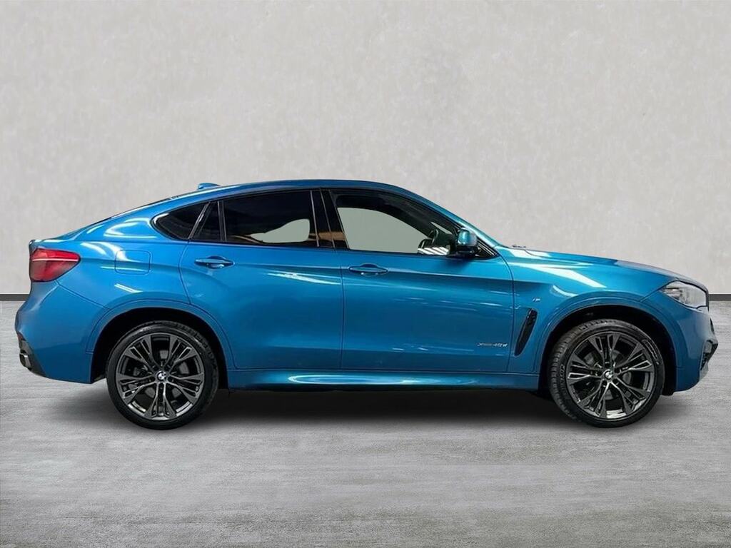 BMW X6 3.0 40D M Sport Edition Suv Xdrive NJ68FVS Blue #3