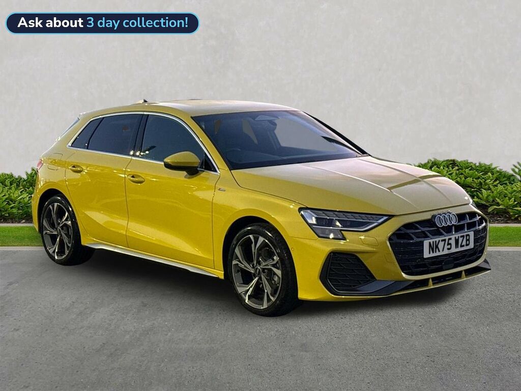 Audi A3 1.5 Tfsi 150 S Line S Tronic Yellow