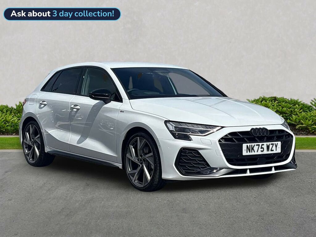 Audi A3 1.5 Tfsi 150 Black Ed S Tronic Tech Pack White