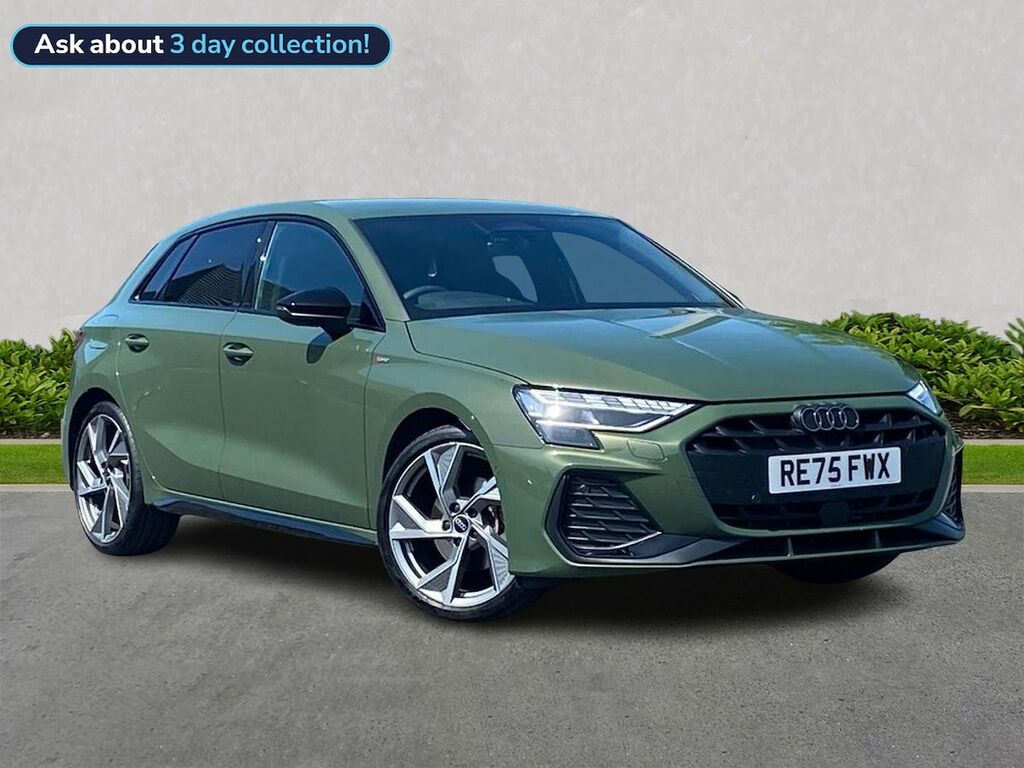 Audi A3 2.0 Tdi 150 Black Edition S Tronic Tech Pack Green