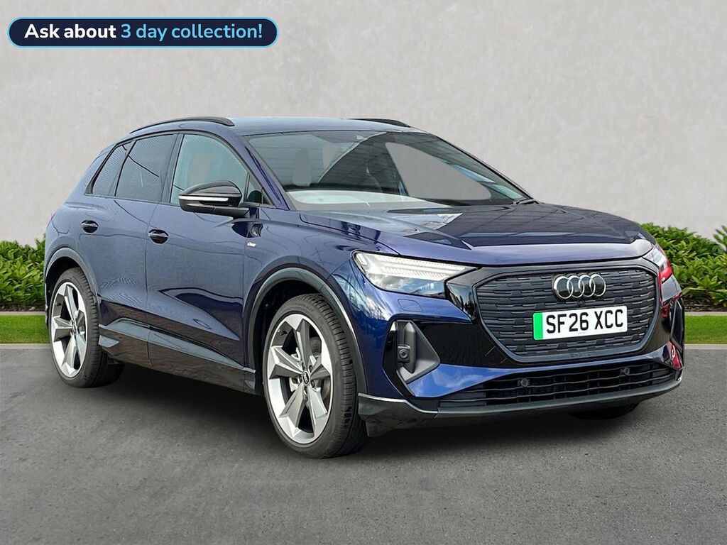 Audi Q4 E Tron 210Kw 45 82Kwh Black Edition Tech Pack Blue