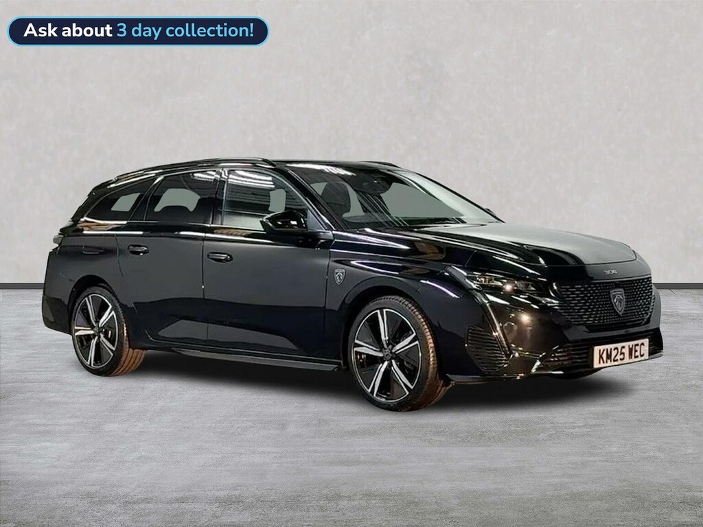 Peugeot 308 1.2 Gt Estate Hybrid E-dsc6 Euro 6 Ss Black