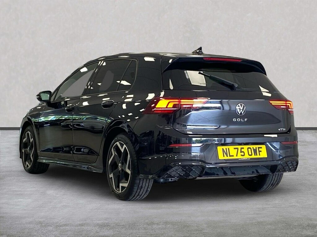 Volkswagen Golf 1.5 Etsi Mhev R-line Hatchback Hybrid D NL75OWF Black #2