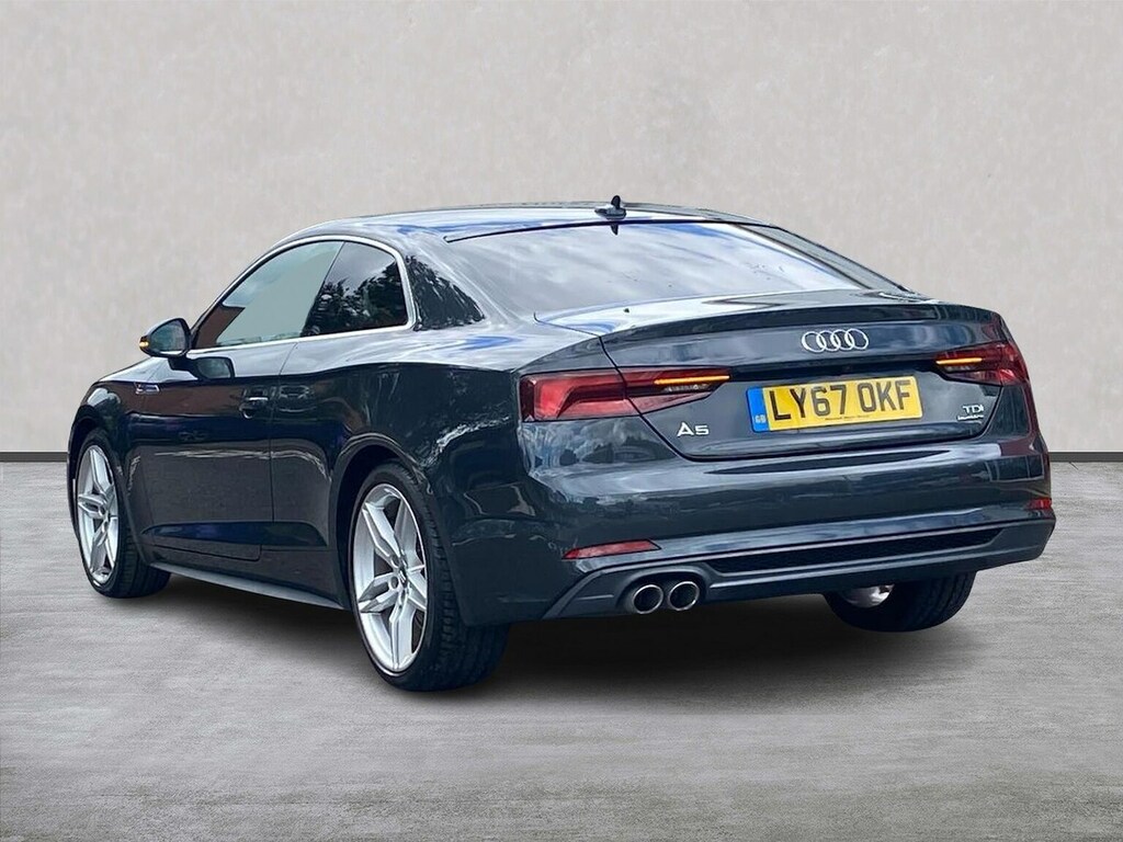 Audi A5 2.0 Tdi S Line Coupe S Tronic Quattro E LY67OKF Grey #2
