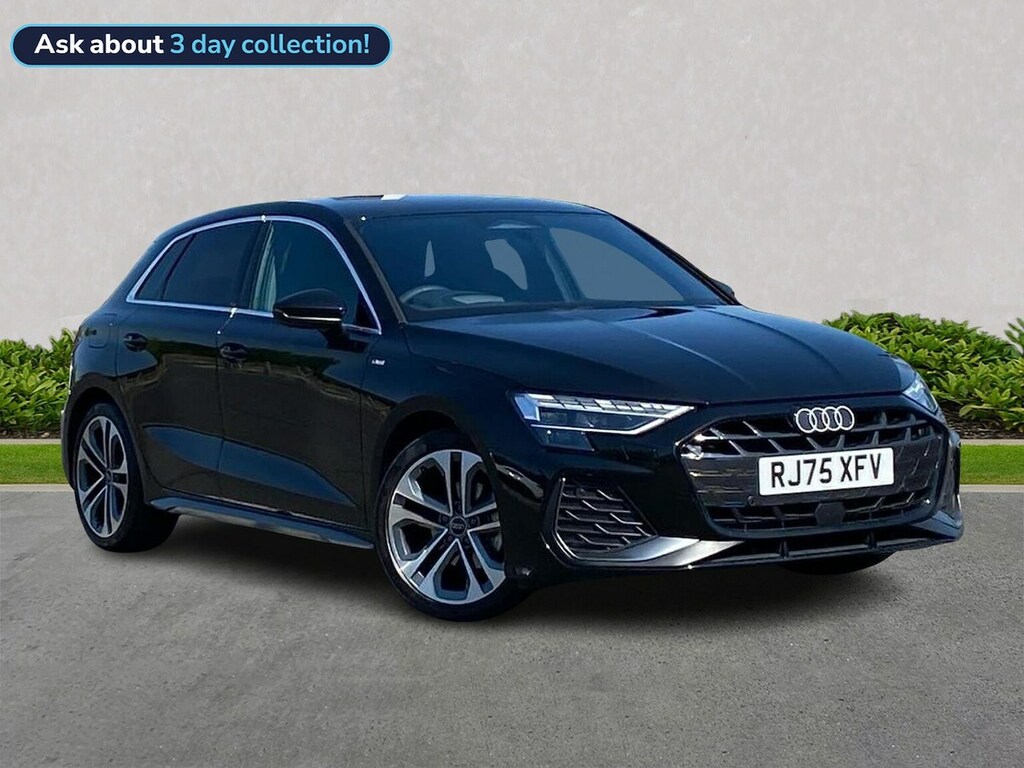Audi A3 1.5 Tfsi 150 S Line S Tronic Tech Pack Black