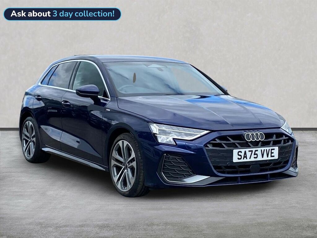 Audi A3 1.5 Tfsi S Line Sportback S Tronic Euro Blue