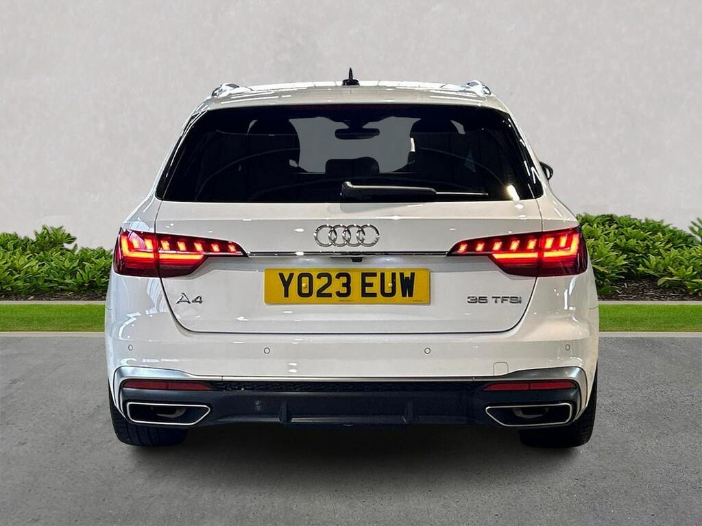 Audi A4 2.0 Tfsi 35 S Line Estate S Tronic Euro YO23EUW White #4