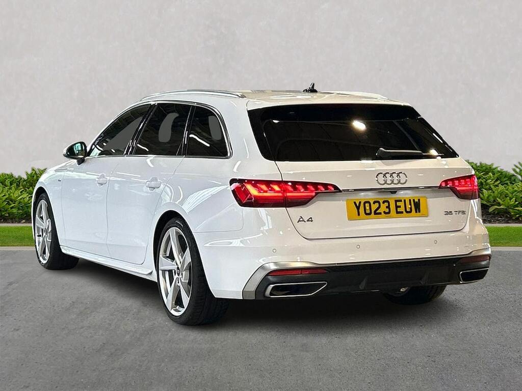 Audi A4 2.0 Tfsi 35 S Line Estate S Tronic Euro YO23EUW White #2