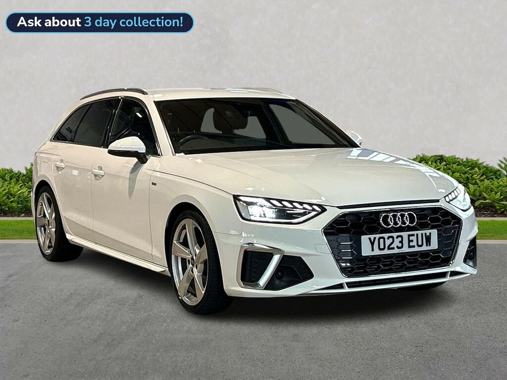 Audi A4 2.0 Tfsi 35 S Line Estate S Tronic Euro White