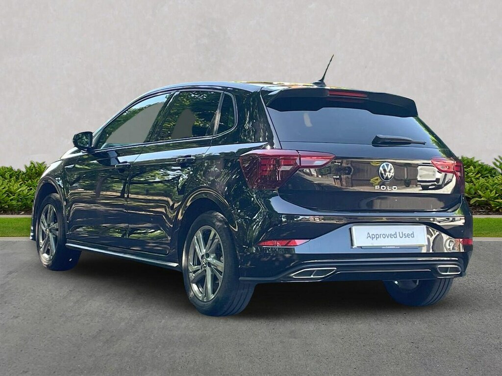 Volkswagen Polo 1.0 Tsi R-line Hatchback Dsg Euro 6 S GF23MBU Black #2