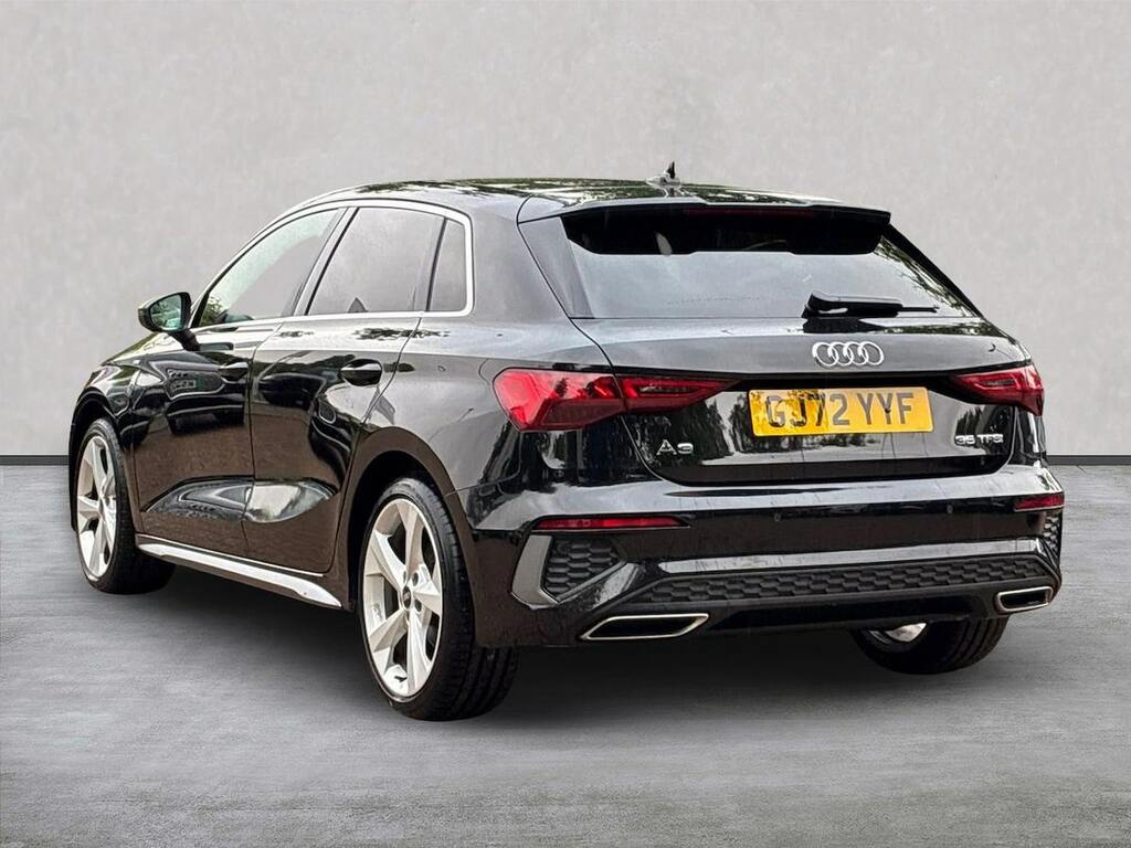 Audi A3 1.5 Tfsi 35 S Line Sportback S Tronic E GJ72YYF Black #2