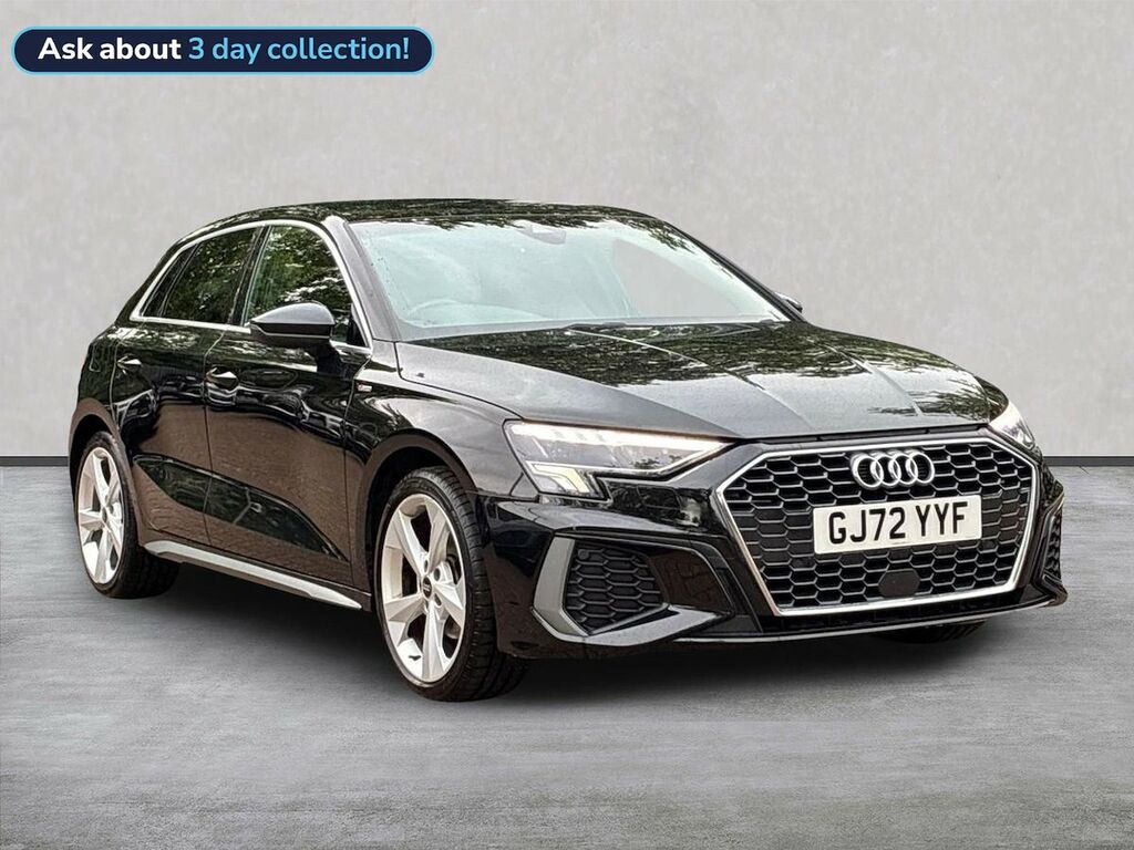 Audi A3 1.5 Tfsi 35 S Line Sportback S Tronic E Black