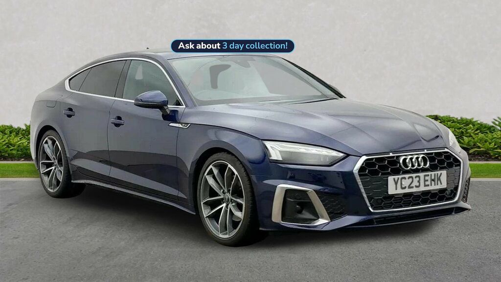 Audi A5 2.0 Tfsi 35 S Line Sportback S Tronic E Blue