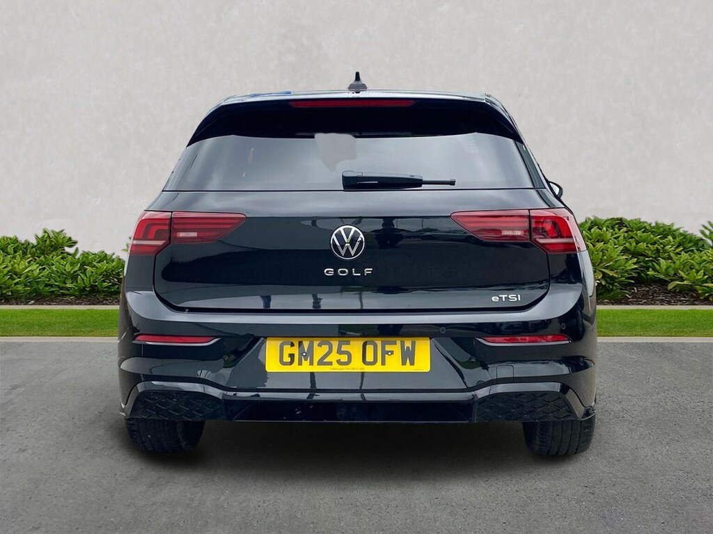 Volkswagen Golf 1.5 Etsi Mhev R-line Hatchback Hybrid D GM25OFW Black #3