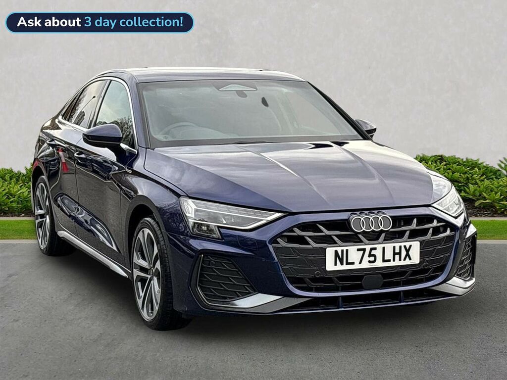 Audi A3 1.5 Tfsi 35 S Line Saloon S Tronic Euro Blue