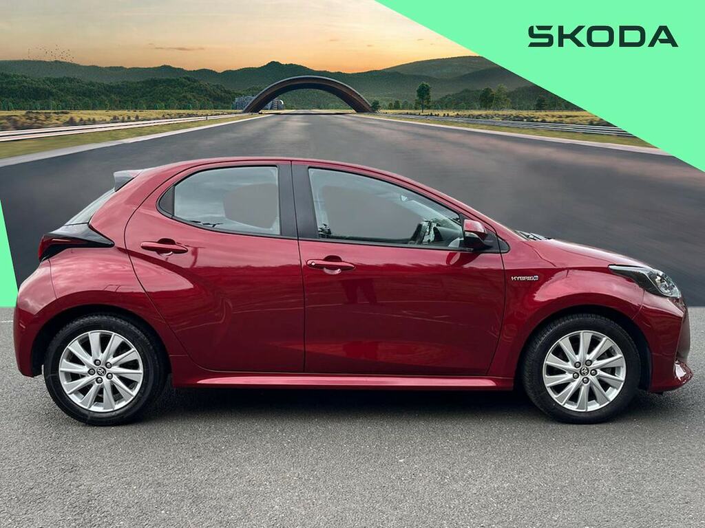 Toyota Yaris 1.5 Vvt-h Icon Hatchback Hybrid E-cvt E WR21VJL Red #3