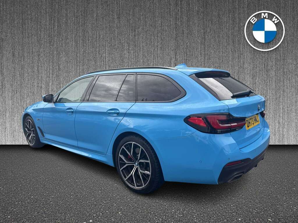 BMW 5 Series 530E Xdrive M Sport DH73HMJ Blue #2