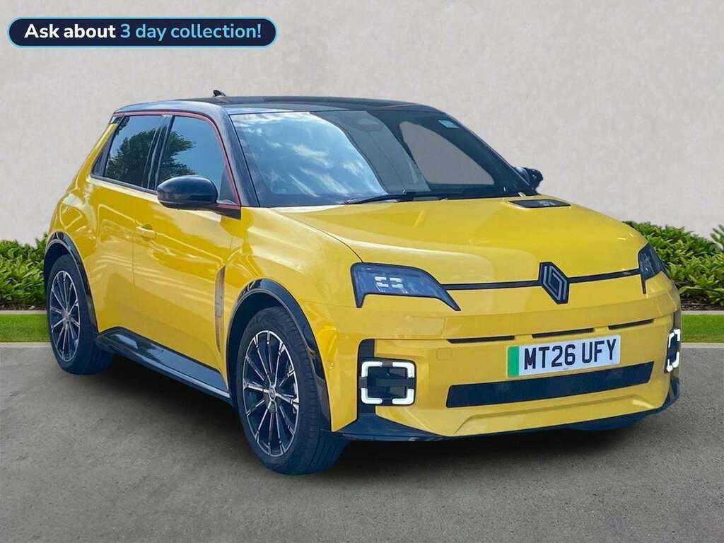 Renault 5 E-Tech Comfort Range 52Kwh Iconic Five Hatchback Ele Yellow