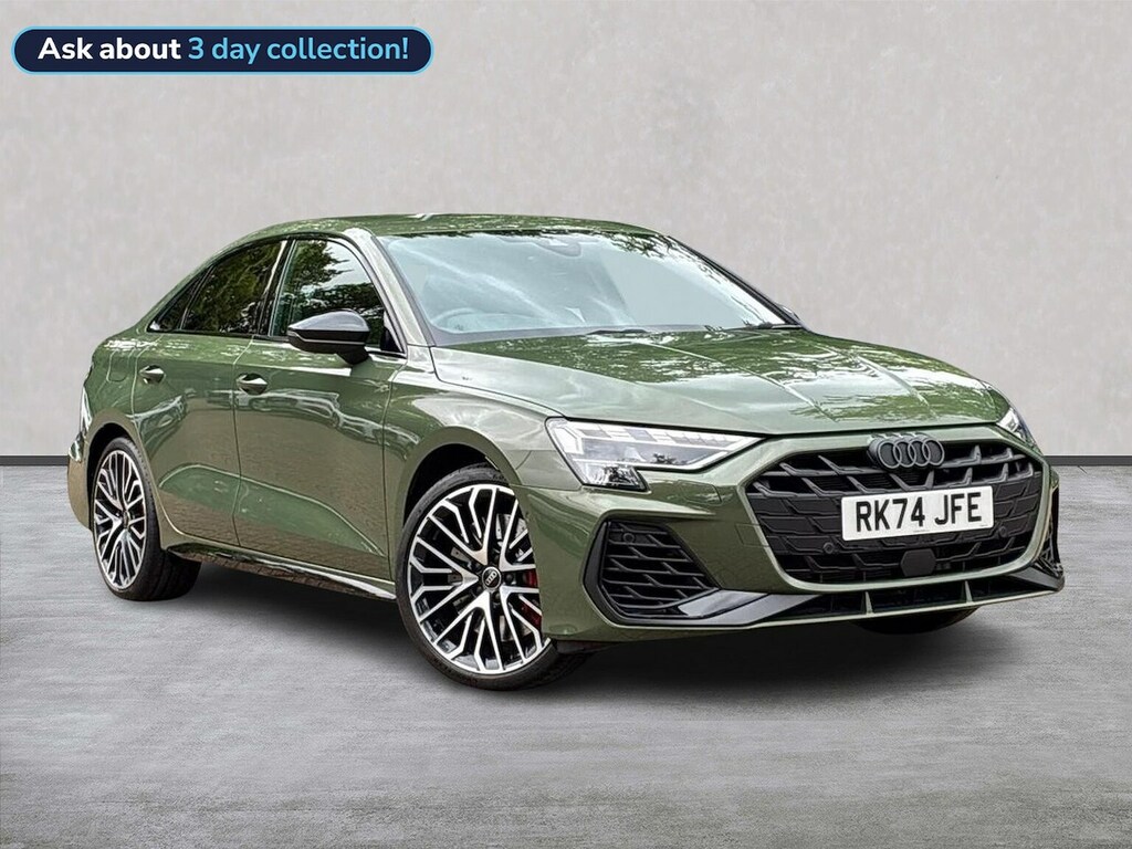 Audi A3 2.0 Tfsi Black Edition Saloon S Tronic Green