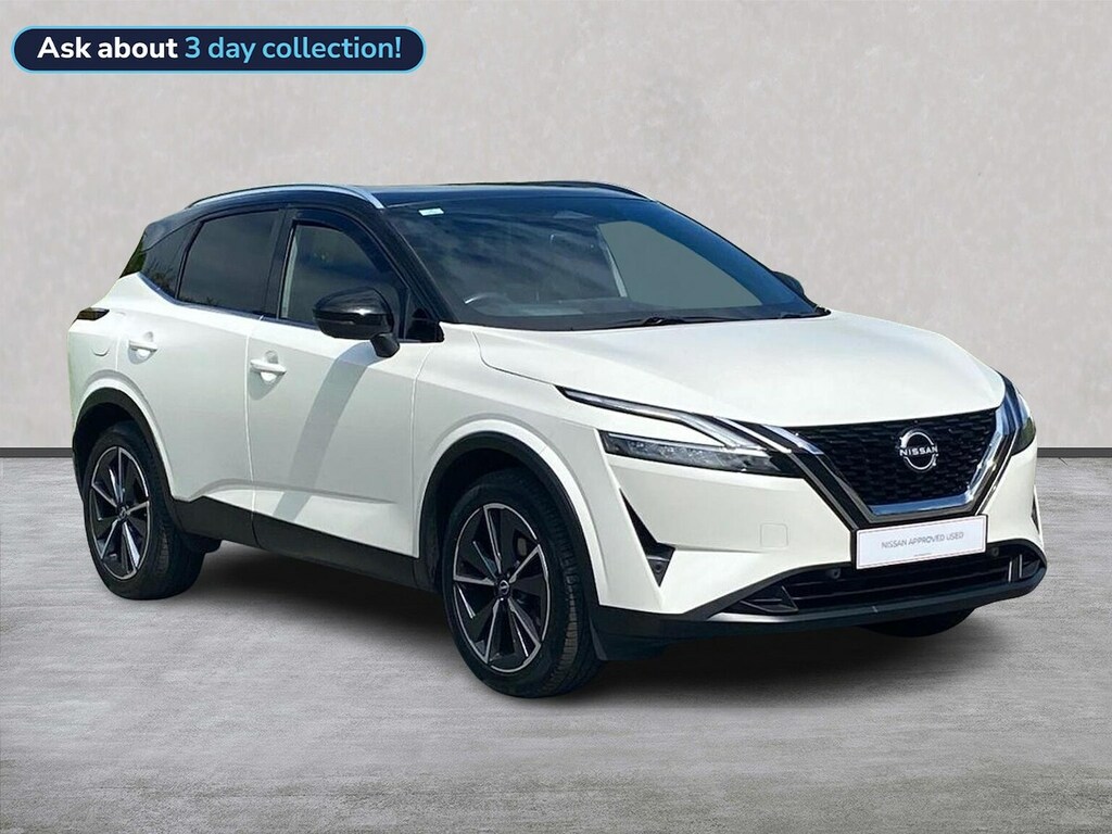 Nissan Qashqai 1.3 Dig-t Mhev Tekna Suv Hybrid Xtron E White