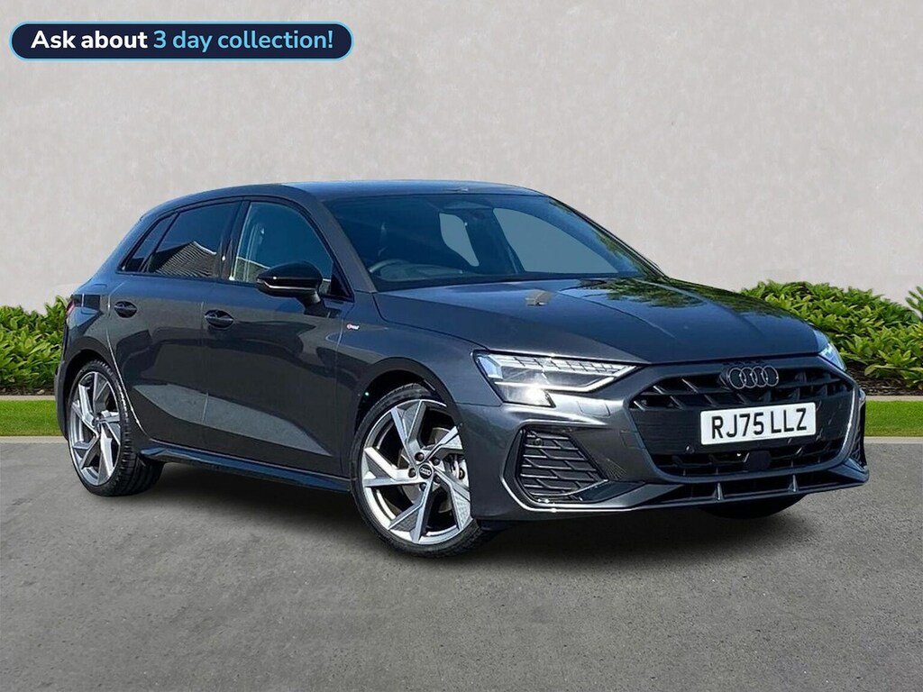 Audi A3 1.5 Tfsi Black Edition Sportback S Tron Grey