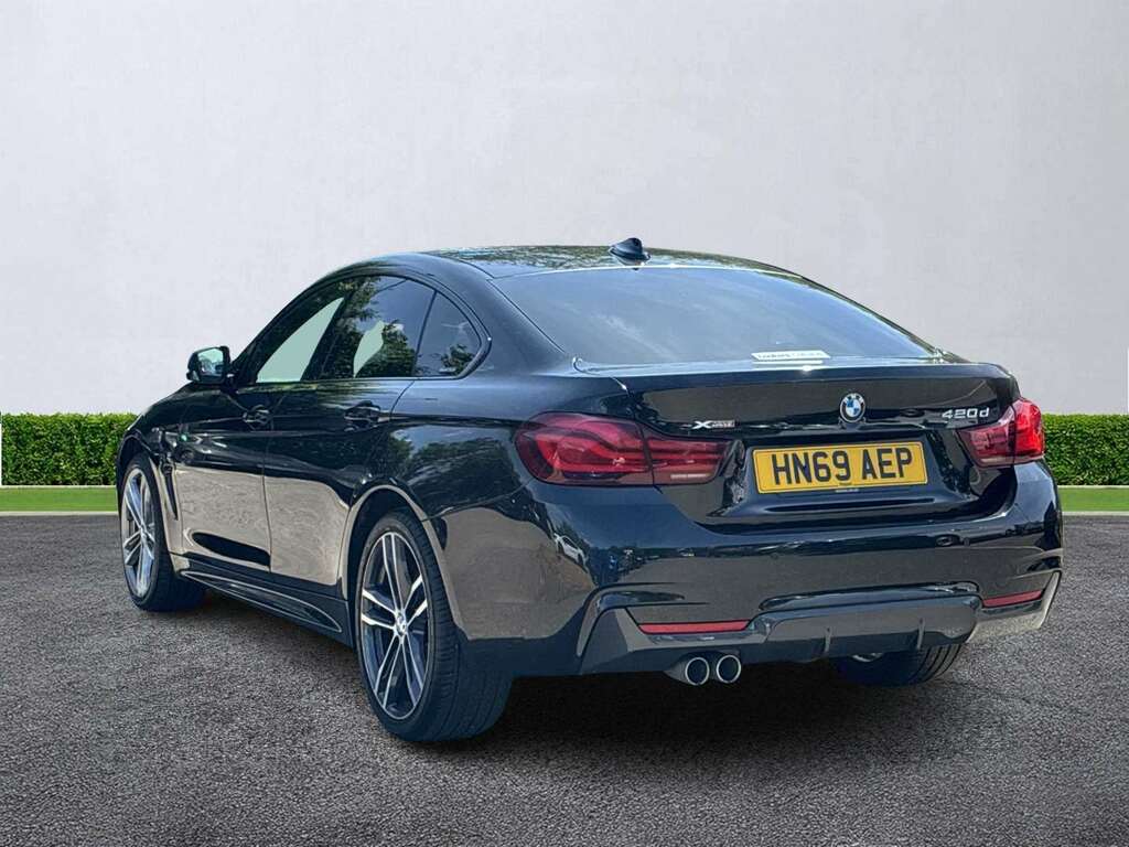 BMW 4 Series 420D 190 Xdrive M Sport Prof Media HN69AEP Black #2