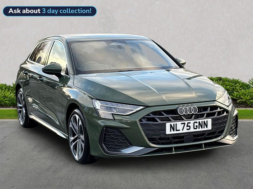 Audi A3 1.5 Tfsi S Line Sportback S Tronic Euro Green