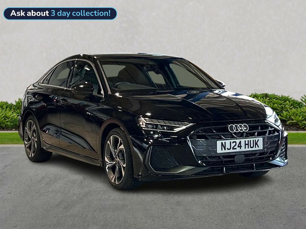 Audi A3 1.5 Tfsi 35 S Line Saloon S Tronic Euro Black