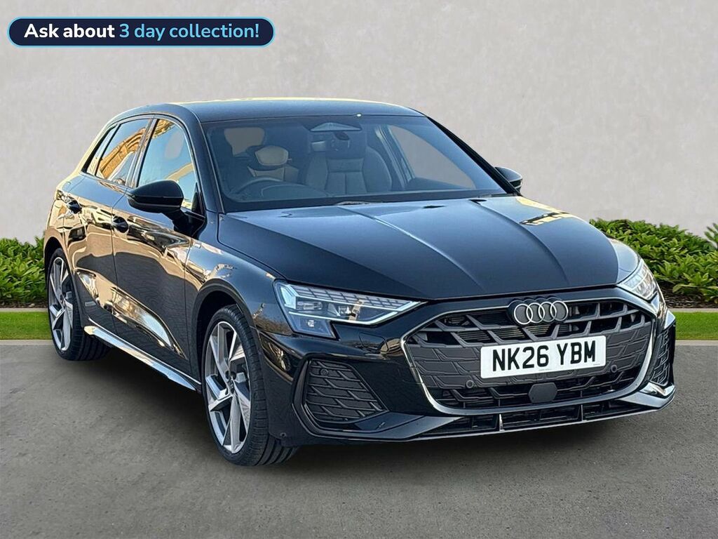 Audi A3 1.5 Tfsi Black Edition Sportback S Tron Black