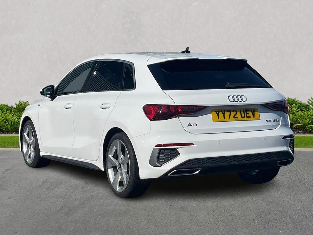 Audi A3 1.5 Tfsi 35 S Line Sportback S Tronic E YY72UEV White #2