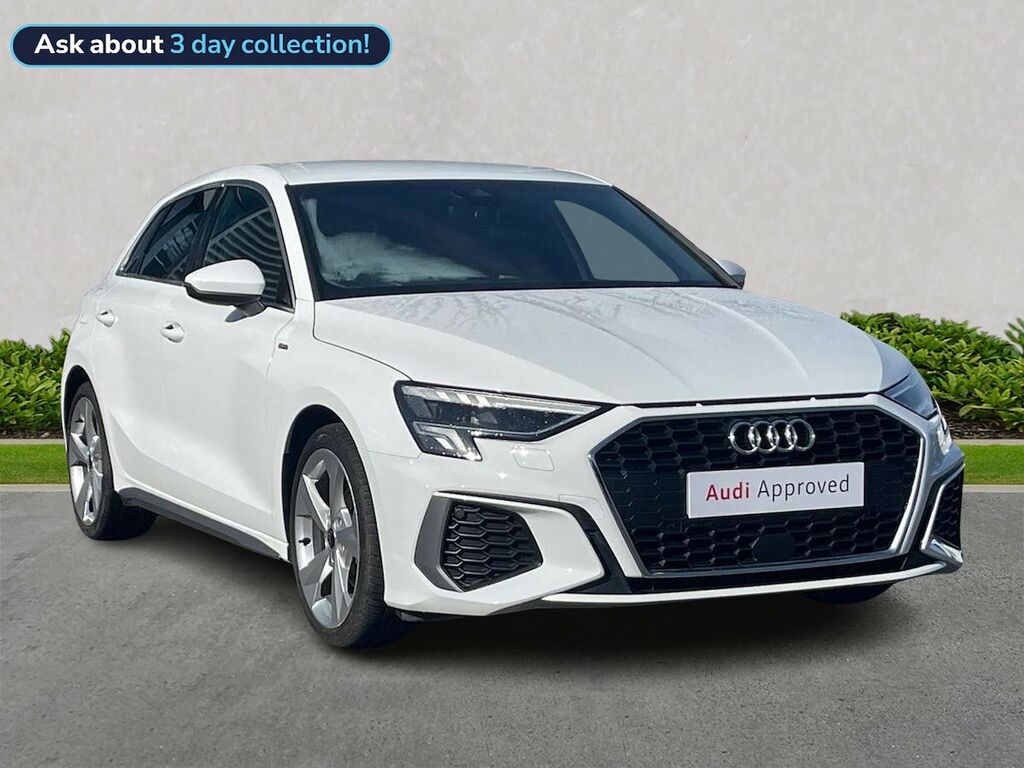 Audi A3 1.5 Tfsi 35 S Line Sportback S Tronic E White