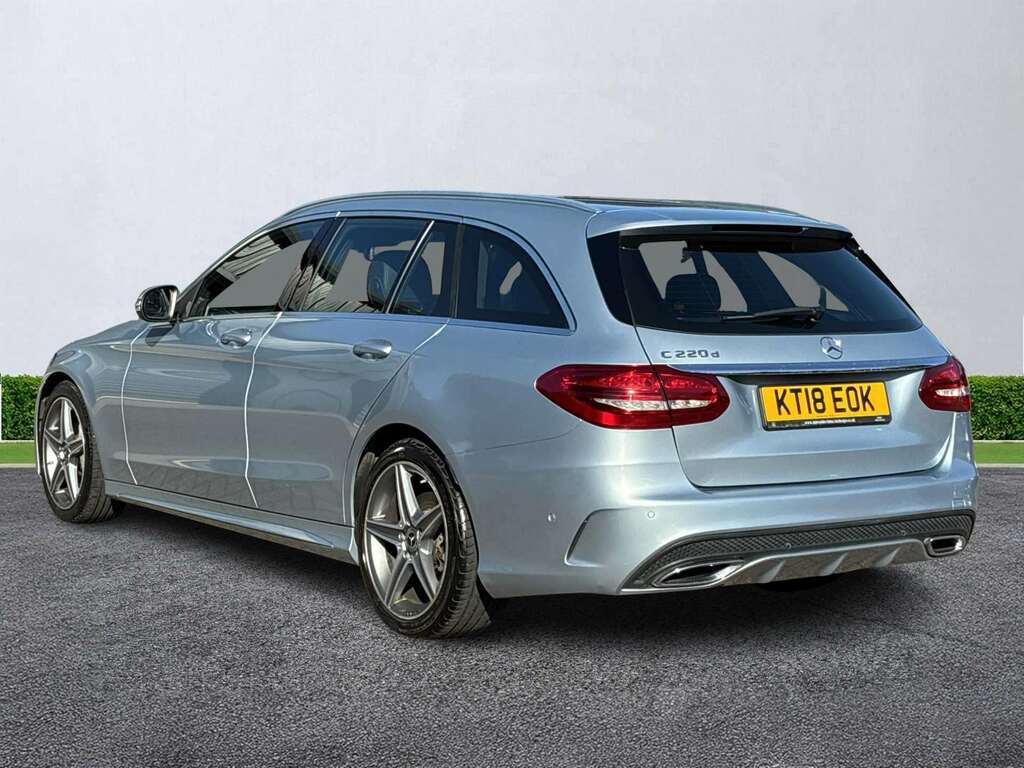 Mercedes-Benz C Class C220d Amg Line 9G-tronic KT18EOK Silver #2