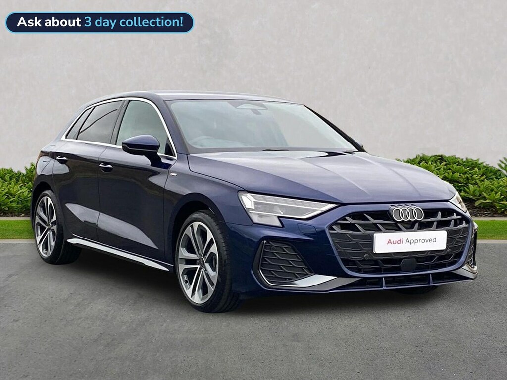 Audi A3 1.5 Tfsi 150 S Line S Tronic Tech Pack Blue