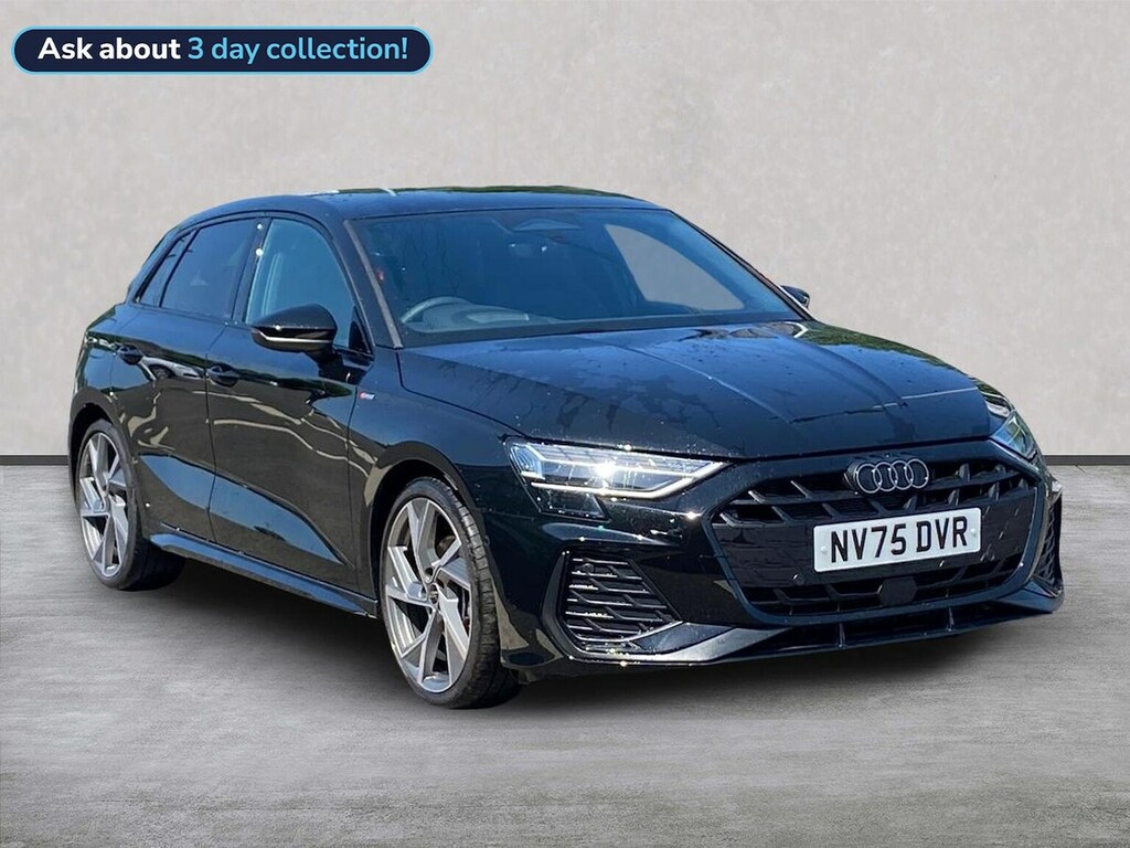 Audi A3 1.5 Tfsi Black Edition Sportback S Tron Black