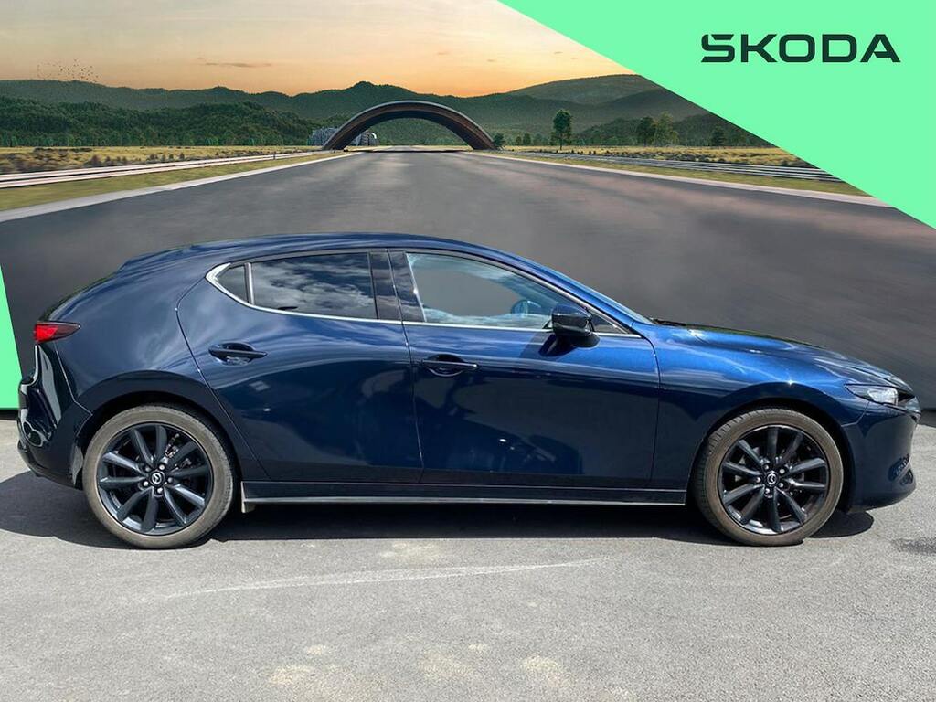 Mazda 3 2.0 E-skyactiv-g Mhev Homura Hatchback MV73AEC Blue #3