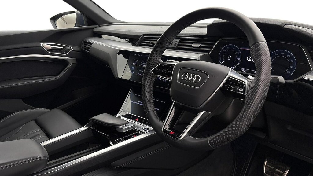 Audi Q8 e tron 55 S Line Sportback Quattro 114K Blue #6