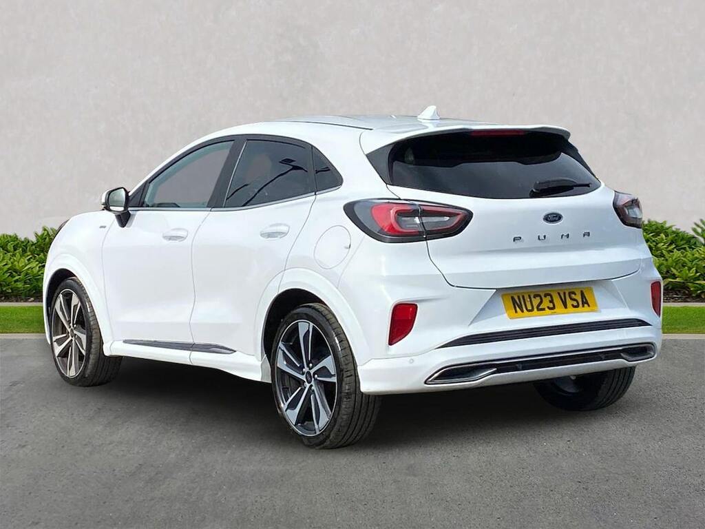 Ford Puma 1.0 Ecoboost Hybr Mhev 155 St-line Vignale Dct NU23VSA White #2