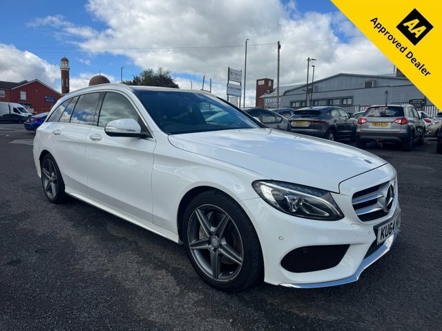 Mercedes-Benz C Class 2.1 C250 Bluetec Amg Line Estate G-tron White
