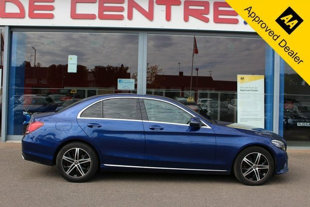 Mercedes-Benz C Class 2.0 C220d Sport Saloon G-tronic Euro 6 KK19EOD Blue #2