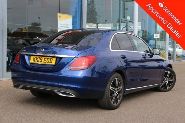 Mercedes-Benz C Class 2.0 C220d Sport Saloon G-tronic Euro 6 KK19EOD Blue #3