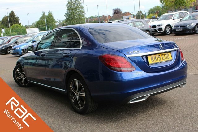 Mercedes-Benz C Class 2.0 C220d Sport Saloon G-tronic Euro 6 KK19EOD Blue #5